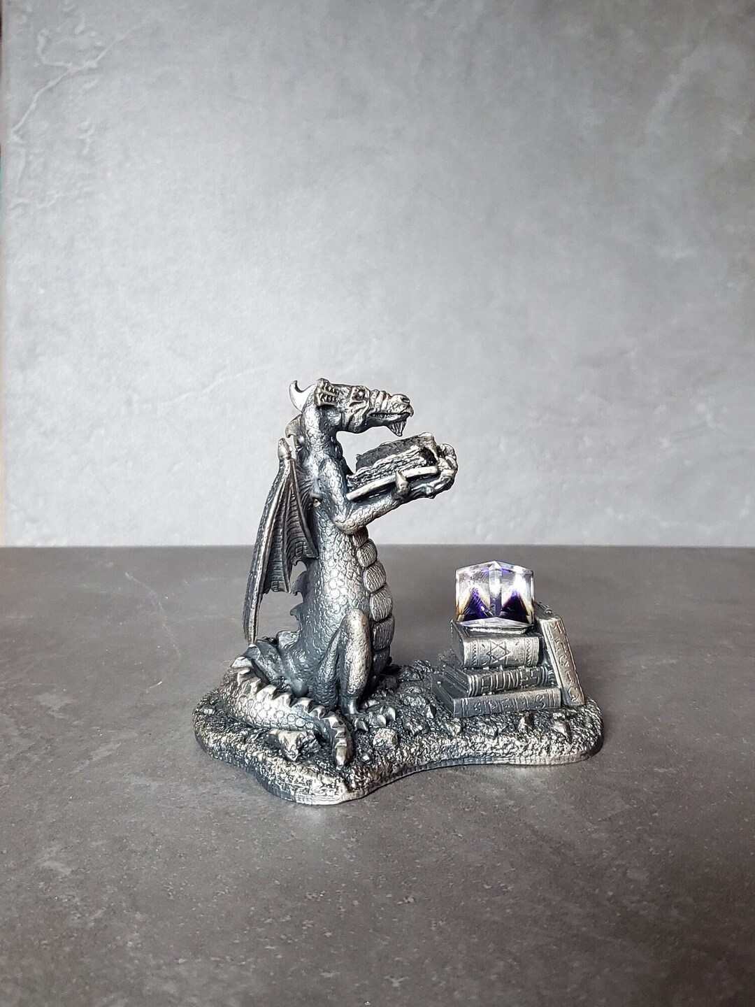 10 Figurines Dragon Chimère En étain - Fantasy Art Gothic Pewter - 1,2 Kg