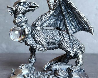 The Jewelled Dragon, Tudor Mint Myth and Magic Vintage Pewter