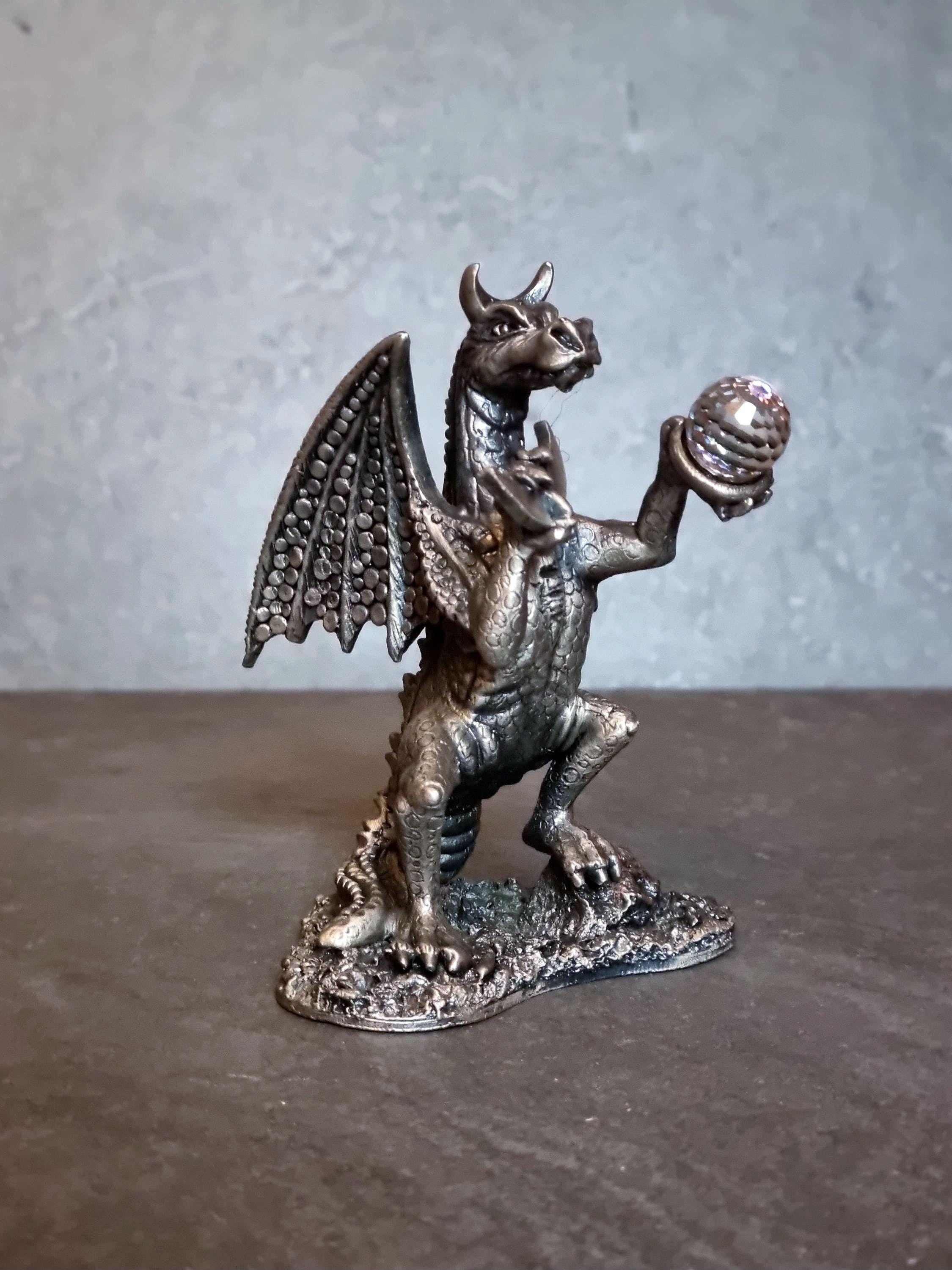 The Dragon of the Moon Tudor Mint Myth and Magic Vintage Pewter 