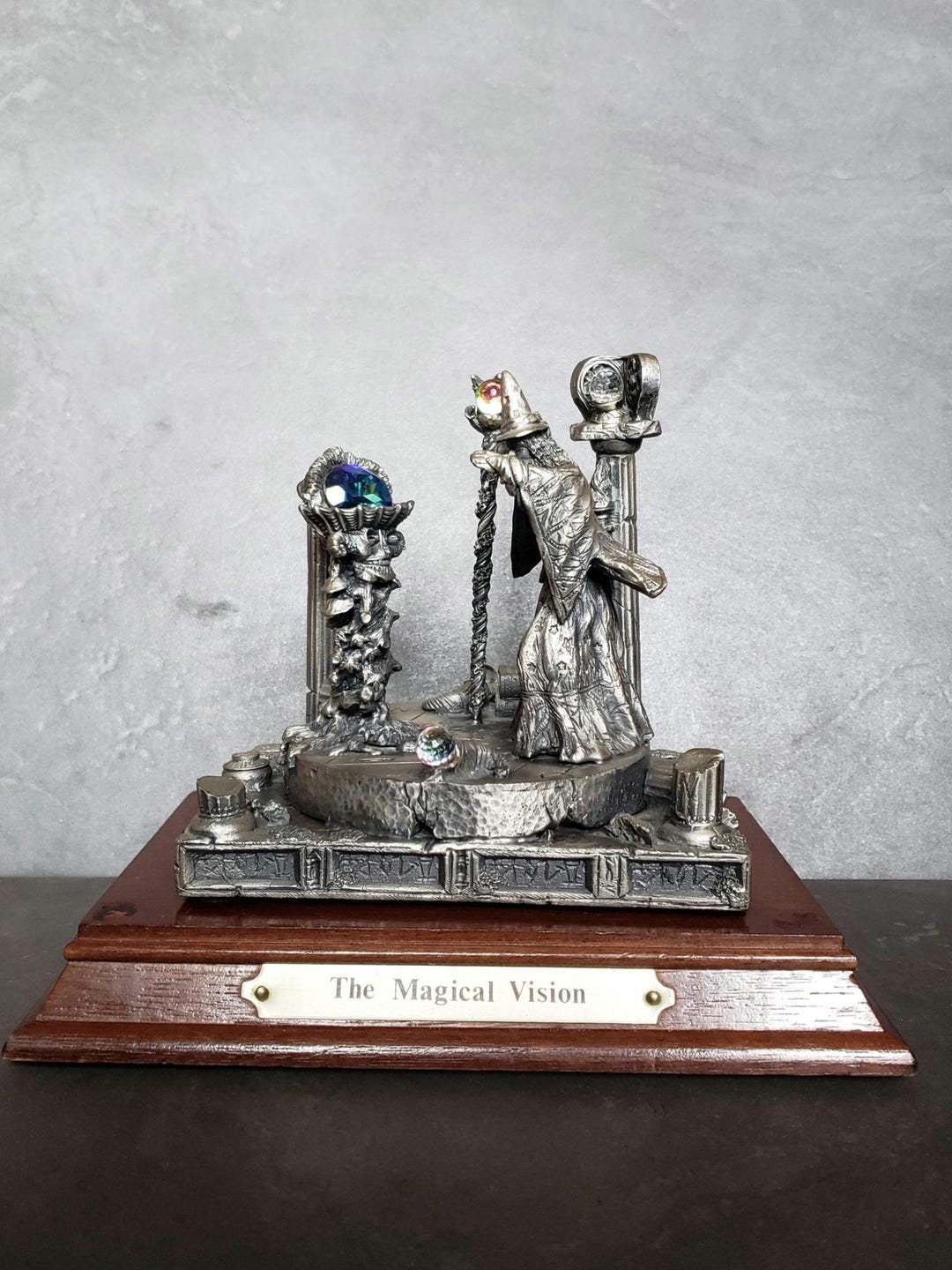 The Magical Vision, Myth and Magic Vintage Pewter Collectable Wizard at ...