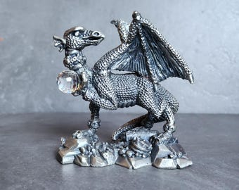 The Jewelled Dragon, Tudor Mint Myth and Magic Vintage Pewter