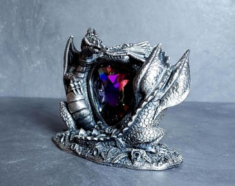 ピューター製ドラゴン チューダーミントFINDING THE DRAGONETS Amazon.com: Titananos Pewter Dragon Myth and Magic