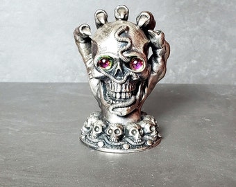 ３個で！トリニティー スカル TRINITY SKULL The Keeper of the Skull Tudor Mint Myth and Magic Vintage Pewter