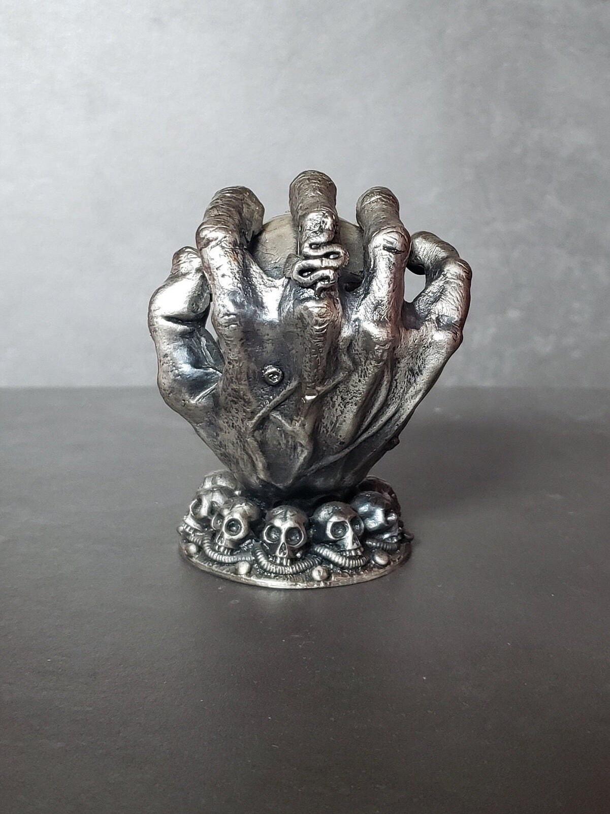 The Keeper of the Skull Tudor Mint Myth and Magic Vintage Pewter