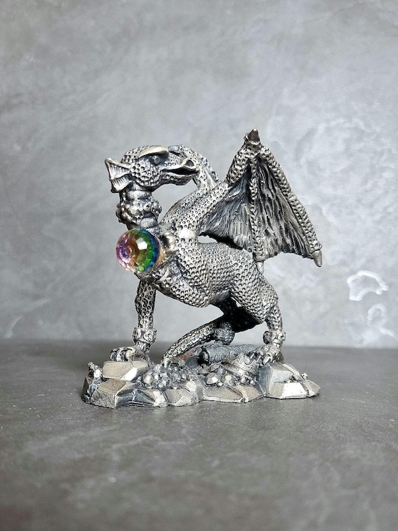 The Jewelled Dragon, Tudor Mint Myth and Magic Vintage Pewter