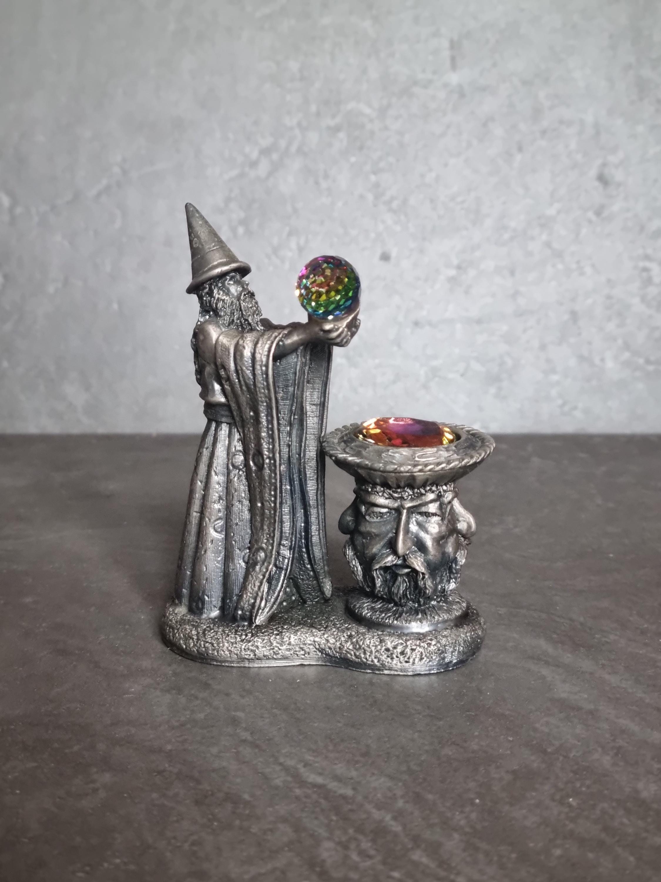 The Visionary 3075, Myth and Magic Vintage Pewter Wizard With