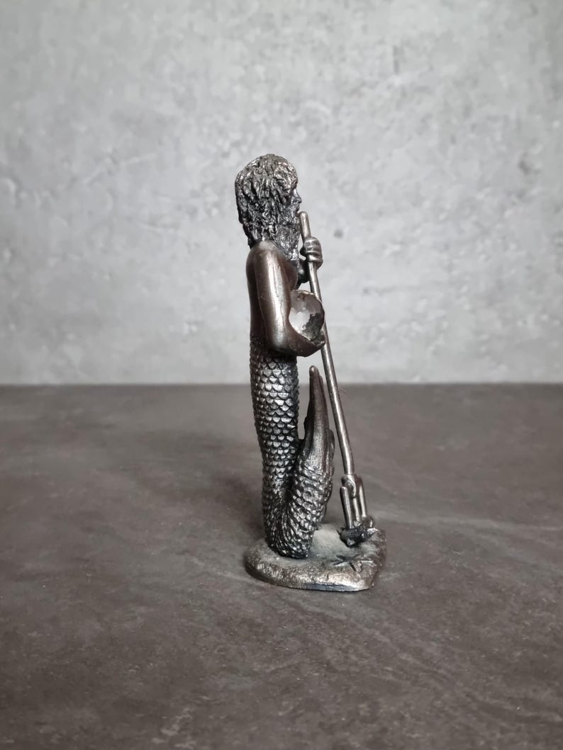 Merman Half The Merman. Myth and Magic Vintage Pewter Collectable Figurine. Half ...