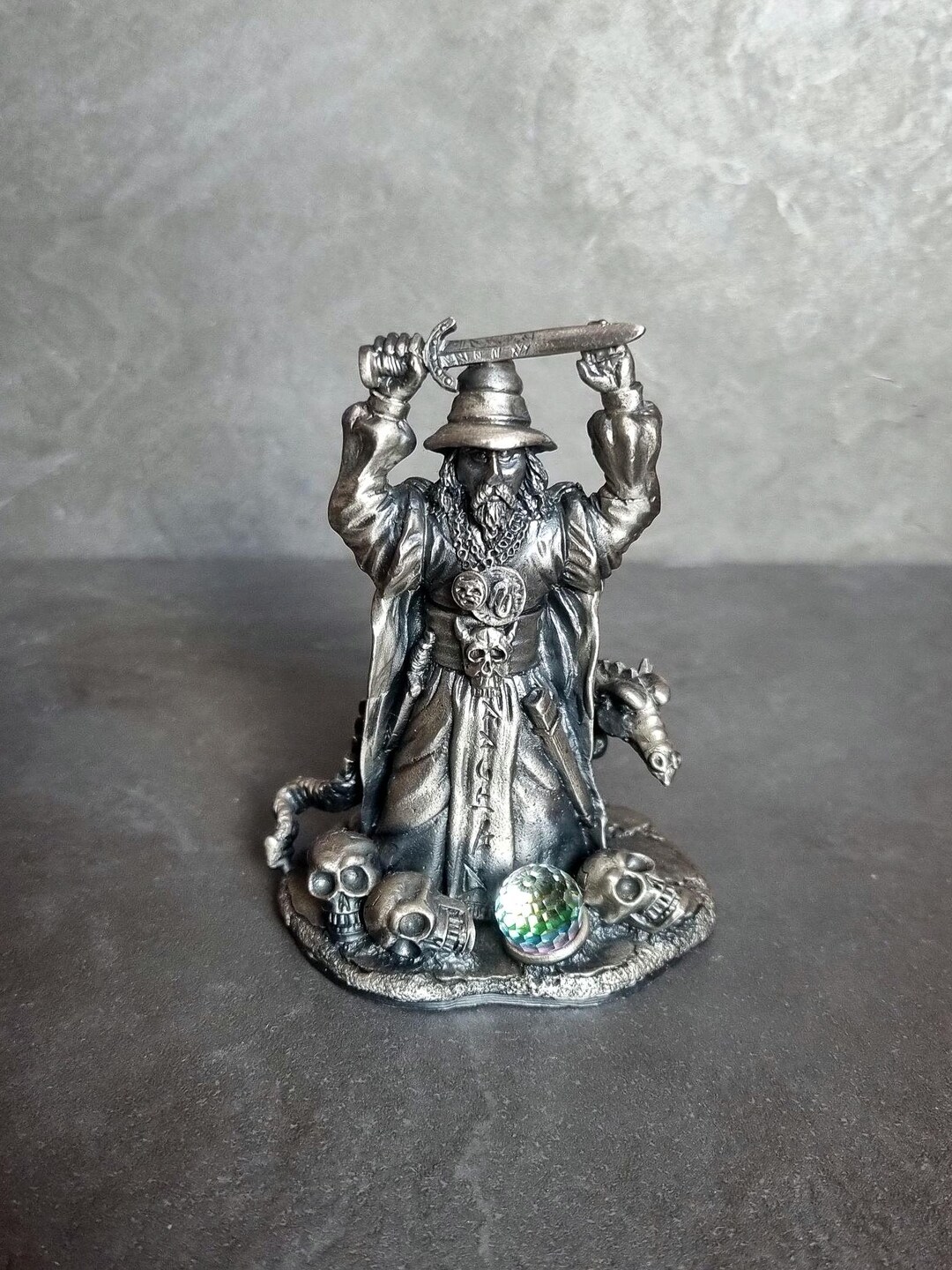The Sword Master, tudor mint, myth and magic, pewter vintage