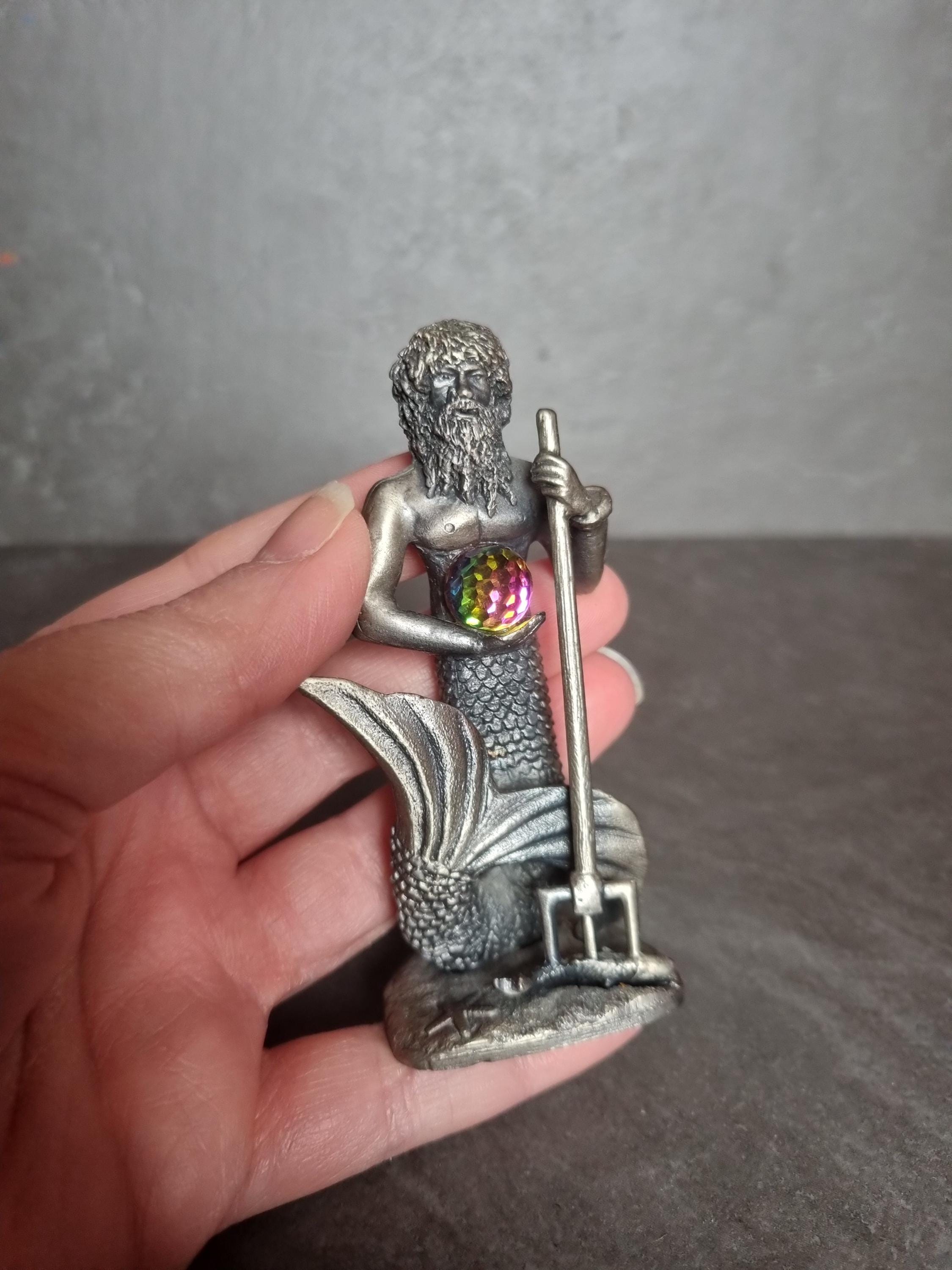 Merman Half The Merman. Myth and Magic Vintage Pewter Collectable Figurine. Half ...