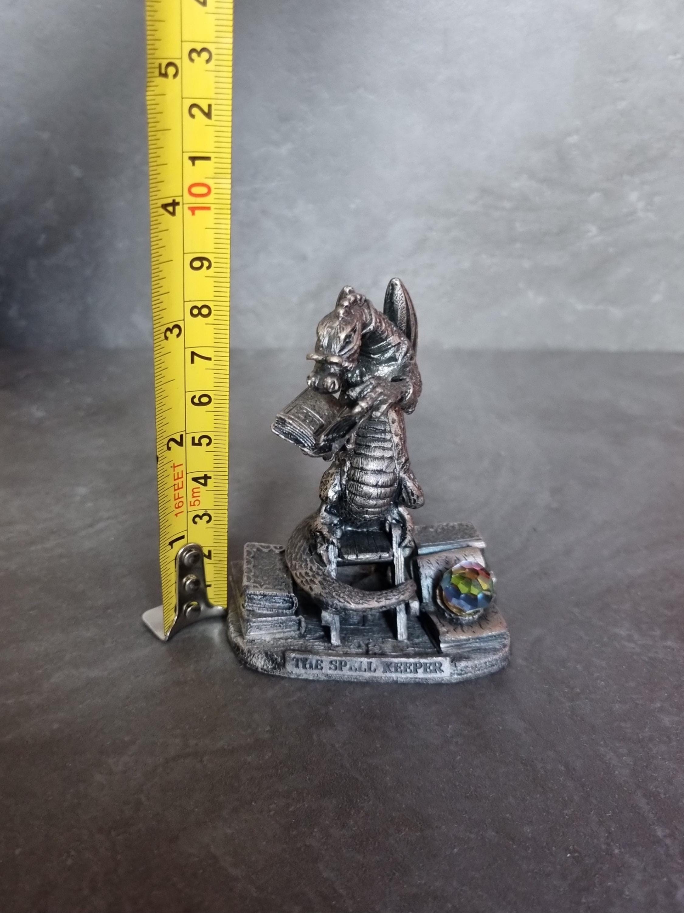 Dragon Pewter Figurine. the Spell Keeper. Mystic Legends Evergreen 