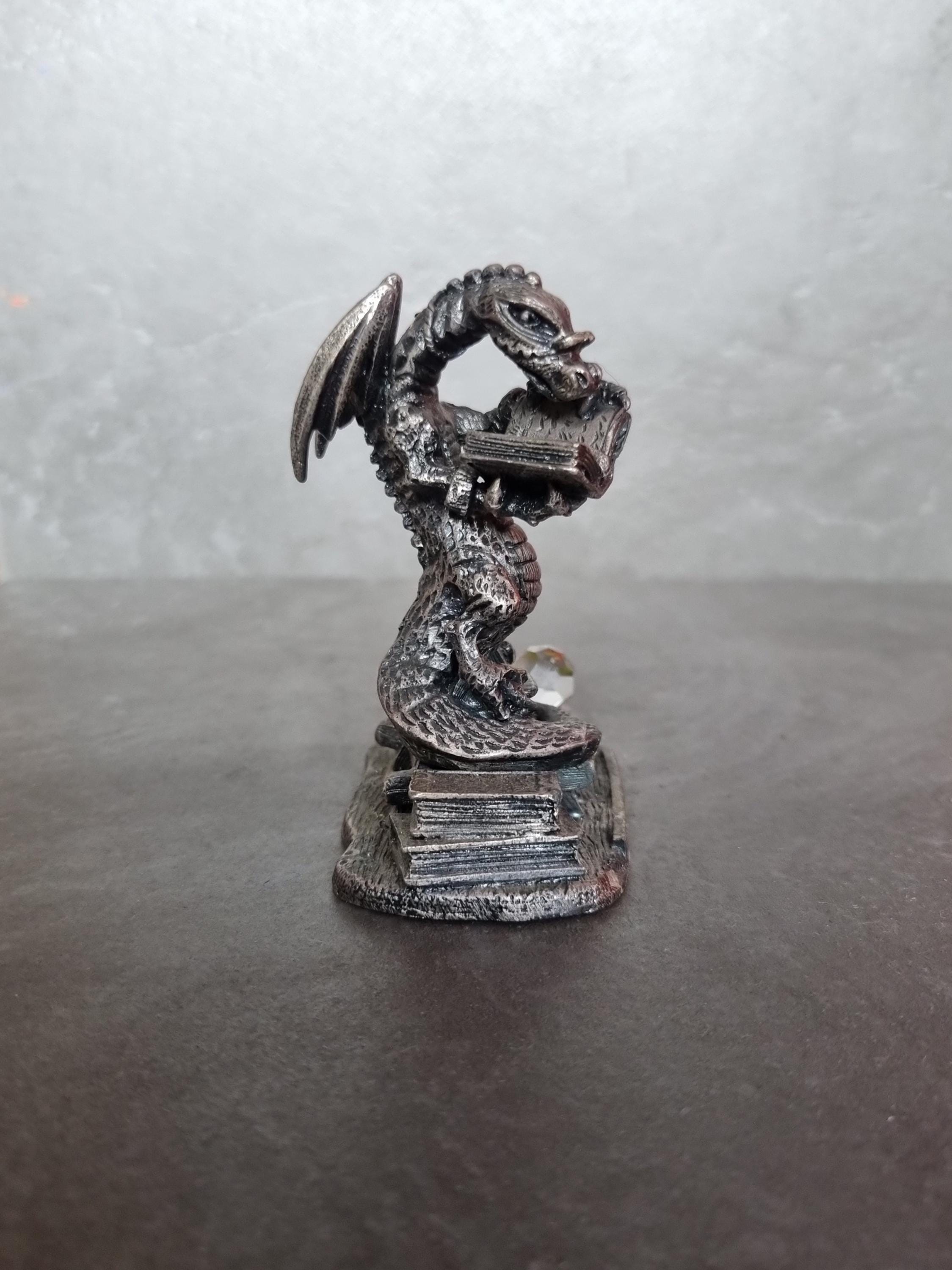 Dragon Pewter Figurine. the Spell Keeper. Mystic Legends Evergreen 