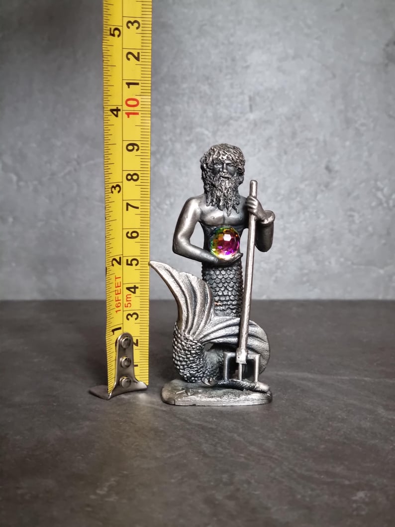 Merman Half The Merman. Myth and Magic Vintage Pewter Collectable Figurine. Half ...