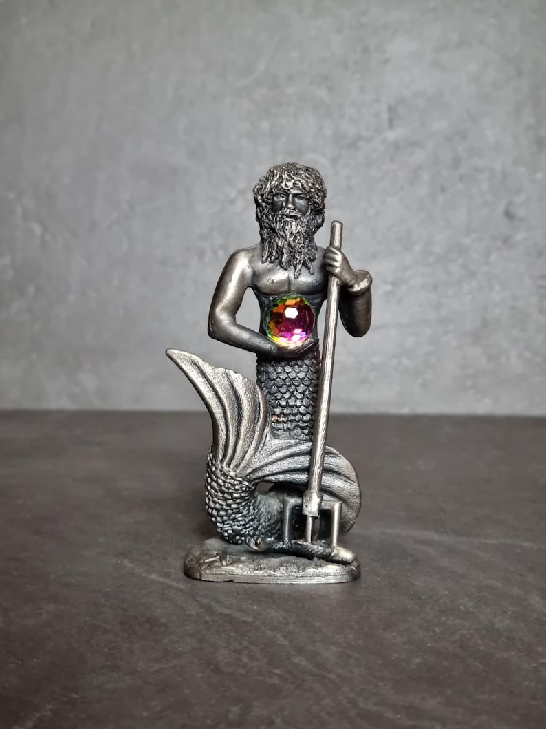 Merman Half The Merman. Myth and Magic Vintage Pewter Collectable Figurine. Half ...