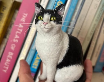 Polymer clay pet/cat sculpture