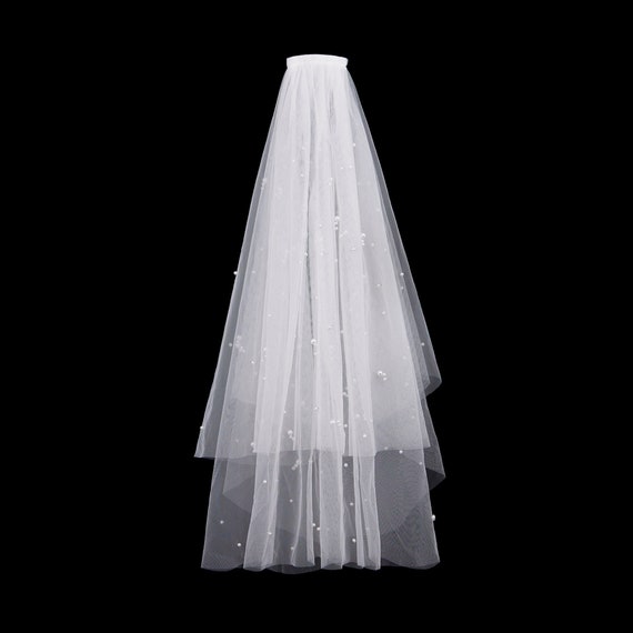 2-Tier Veil with Bow, Ivory Bow Veil, Bachelorette Party Bride to be Athena  Veil