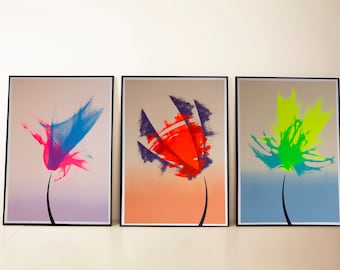 Silkscreen Wall Triptych | 50x70 cm