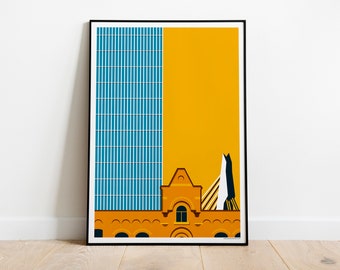 Art print 'Sunny Side Up | Wilhelminapier'