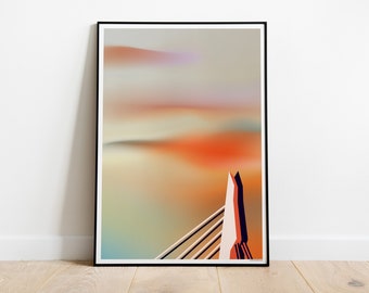 Art print 'Indie Skies | Erasmus Bridge'