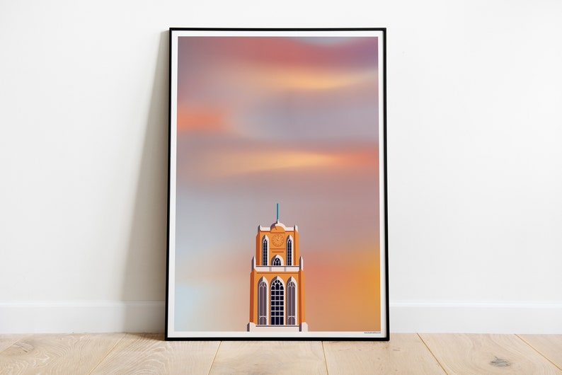 Artprint 'Indie Skies Laurenskerk' image 1