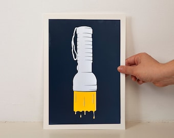Screenprint Liquid Lights Refluored #4
