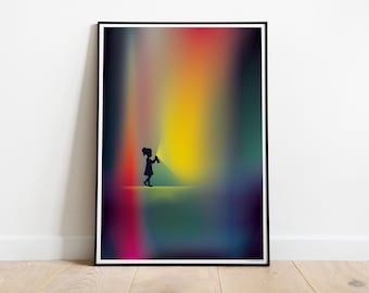 Art print 'Spray Light, Spread Love'
