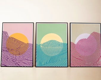 Gliffs Triptychon | 50x70 cm