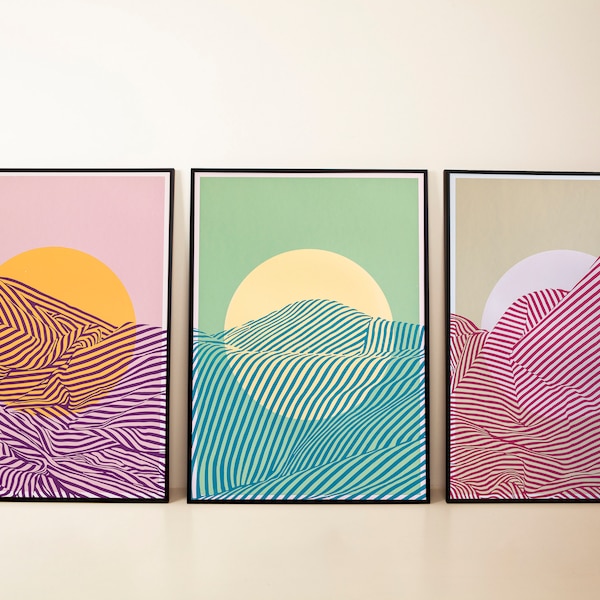 Gliffs Triptychon | 50x70 cm