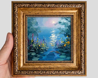 Moonlight Sonata, Original Oil Painting by Raymond Morrell Crosby