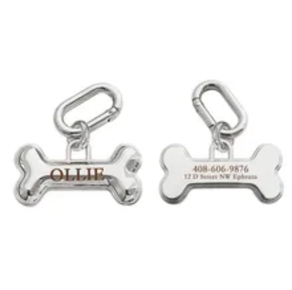 Cute Dog Tag 3D Personalized Name Pet ID Tag, Custimizable Engraved Dog ID Tag, Dog Collar Tag, Custom Dog Name Tag Cat Tag