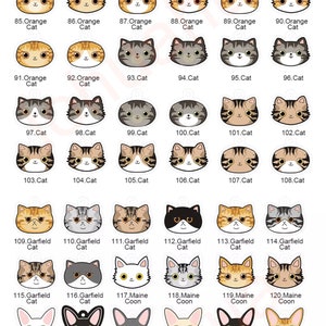 May include: A set of 26 illustrated cat and dog charms, each with a different breed and name. The charms are in a variety of colors, including orange, gray, black, and white. The charms are perfect for adding a touch of personality to your jewelry or crafts.