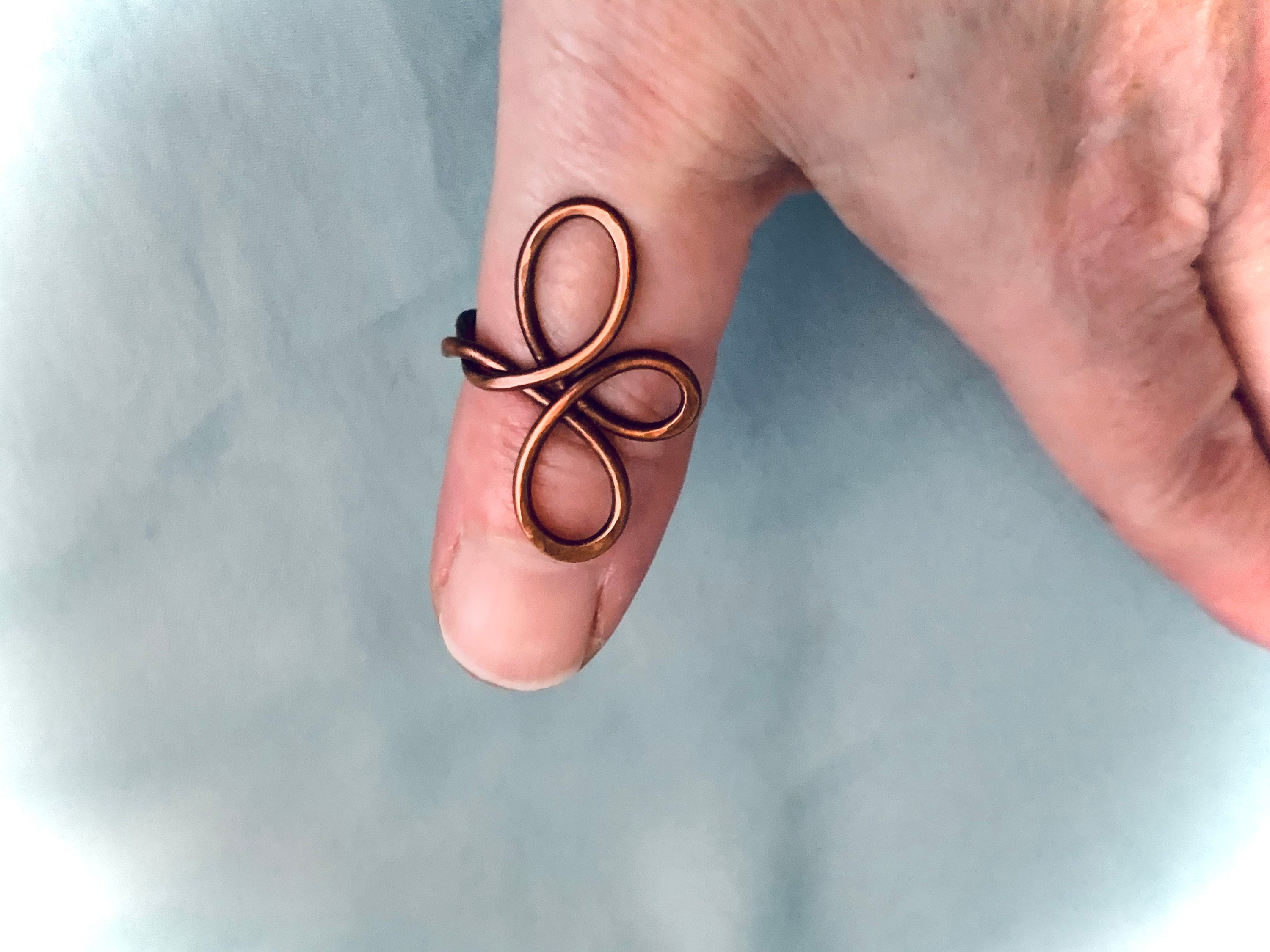 Finger cuff ring copper cuff ring arthritis ring copper Etsy
