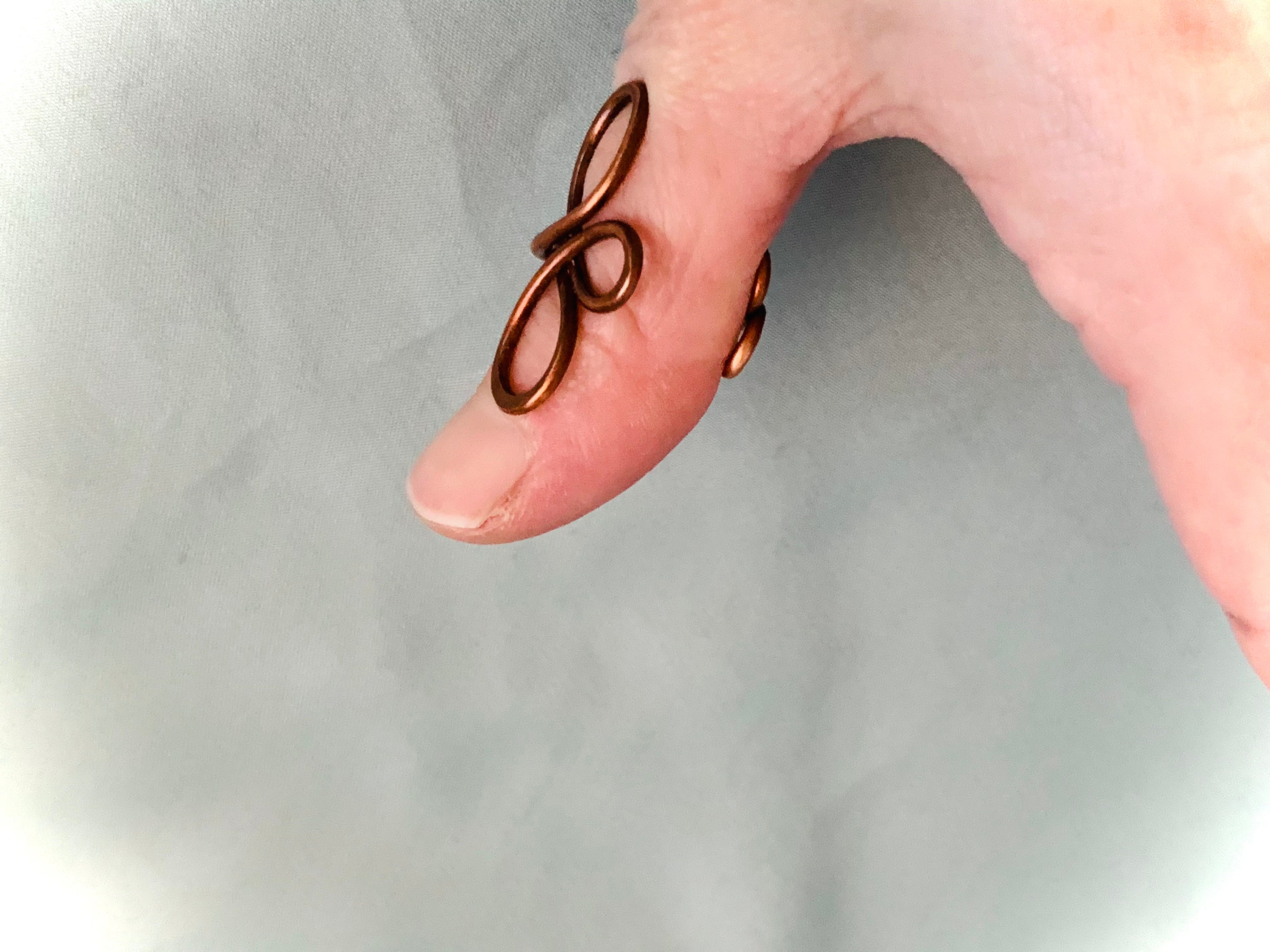 Finger cuff ring copper cuff ring arthritis ring copper Etsy