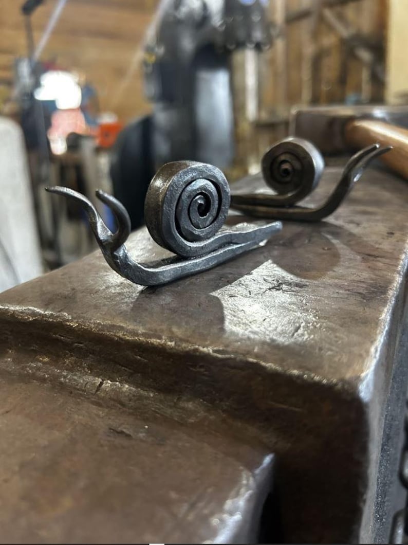 Metal Snail Shell Hand Forged Snail - Etsy
