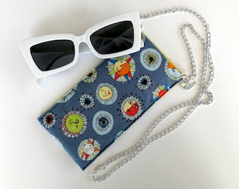 Eyeglass Fabric Case - Eyeglass Pouch - Sunglass Pouch Bag - Reading Glasses Holder - Soft Eyeglass Case - Sunglass Accessories - Gift Gift