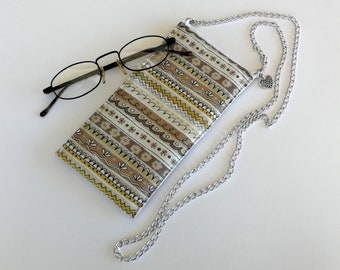 Bolsa de bolsa de gafas de sol - Caja de gafas - Cadena de gafas - Caja de gafas de sol - Caja de gafas suave - Accesorios para gafas - Bolsa de gafas de sol para gafas