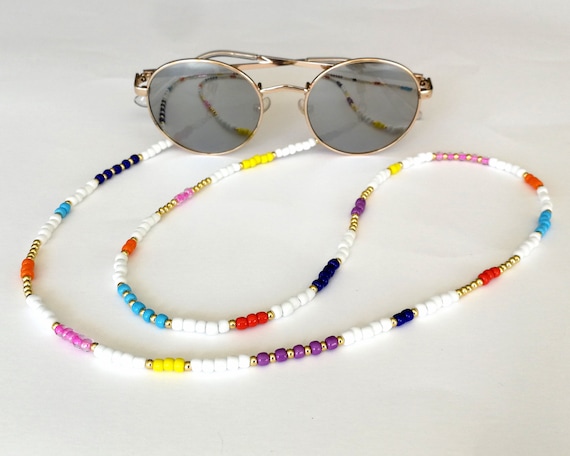 Bead Eyeglass Holders Beaded Glasses Chain Beaded Eyeglass Holder Chain  Sunglasses Necklace Sunglass Holders Beaded Lanyard Gift 