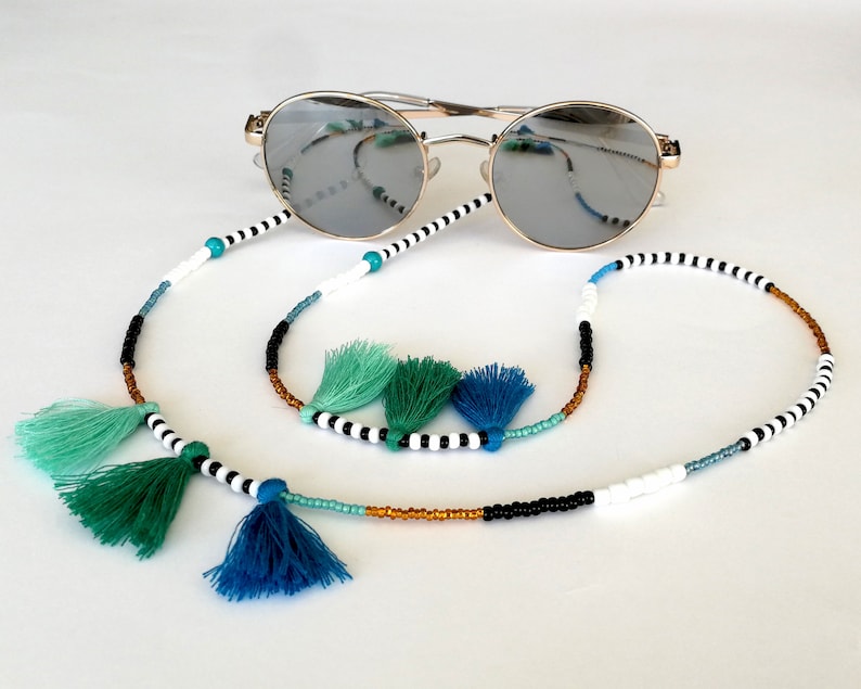 Boho Sunglass Chains Bead Glasses Chain Bead Eyeglass Holders Beaded