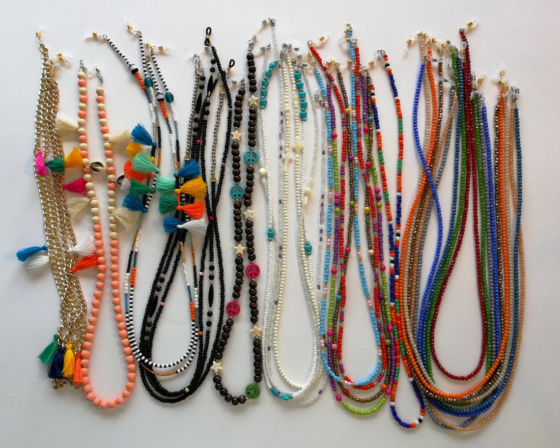 Bead Eyeglass Holders Beaded Glasses Chain Beaded Eyeglass Holder Chain
