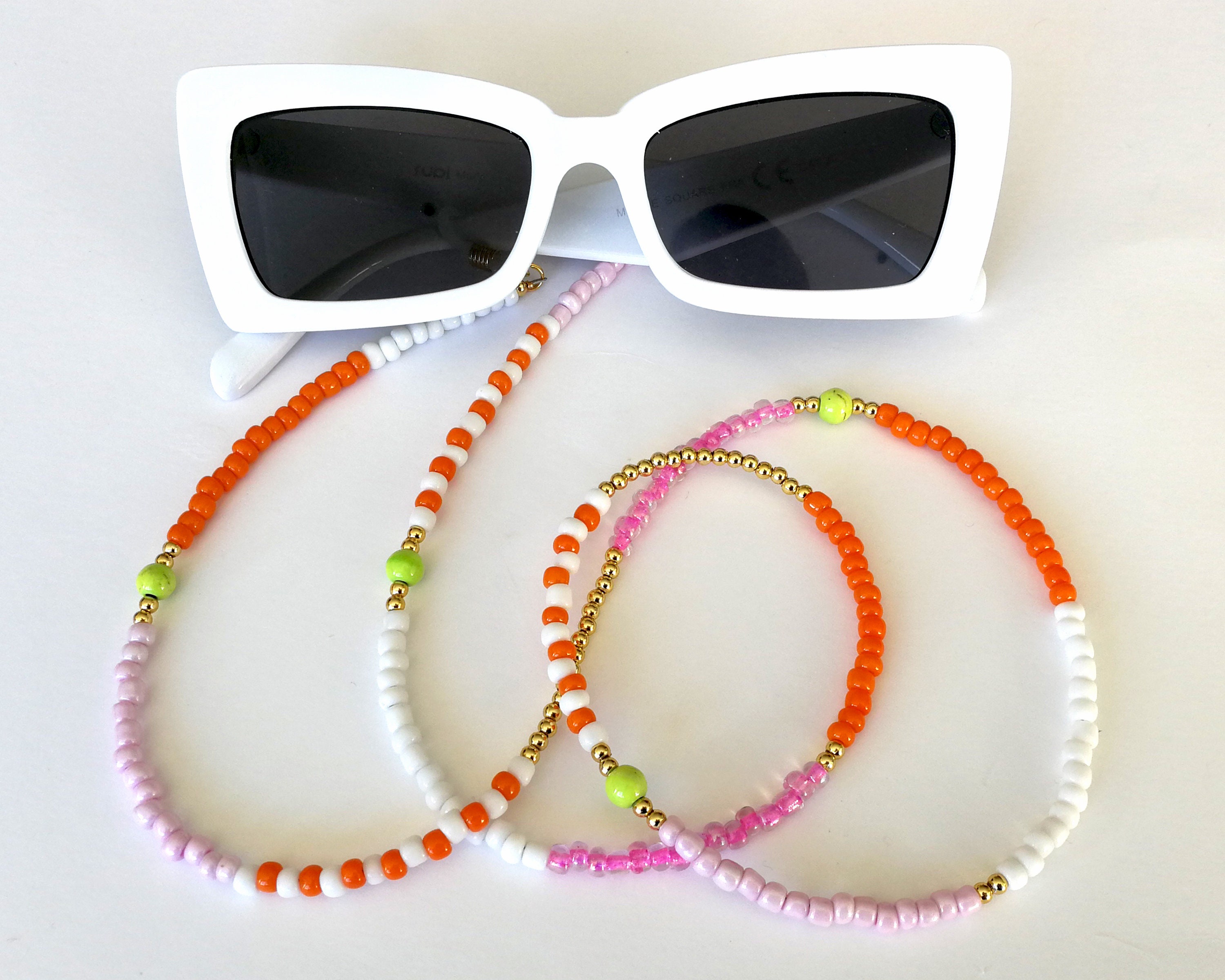 Bead Eyeglass Holders Beaded Glasses Chain Beaded Eyeglass Holder Chain
