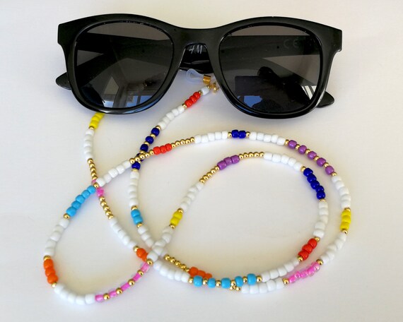 Beaded eyeglass holder necklace hot sale