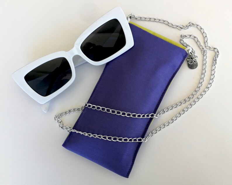 Fabric Eyeglass Pouch Sunglass Pouches Eyeglass Chain Eyeglass Case