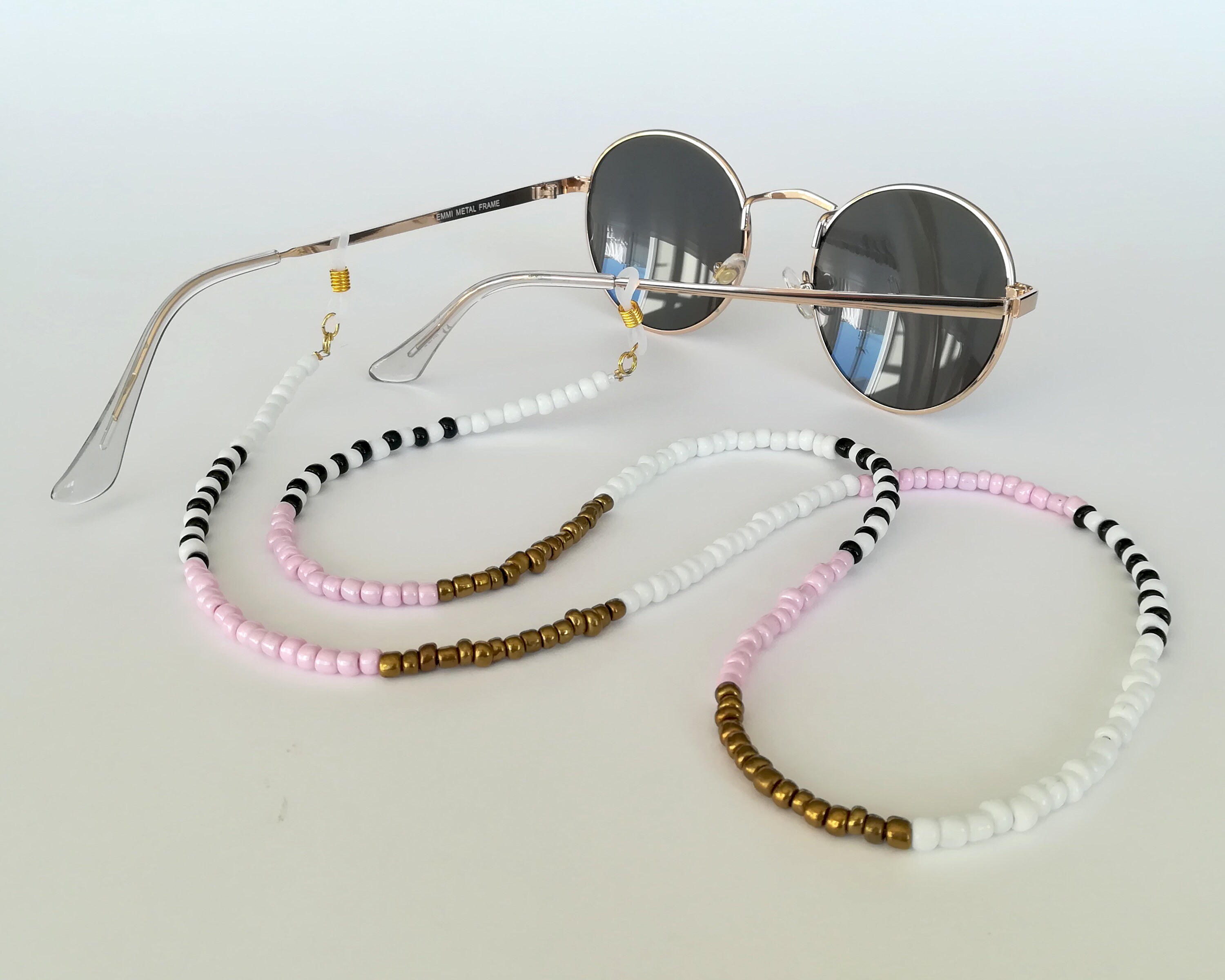 Beaded eyeglass holder necklace hot sale