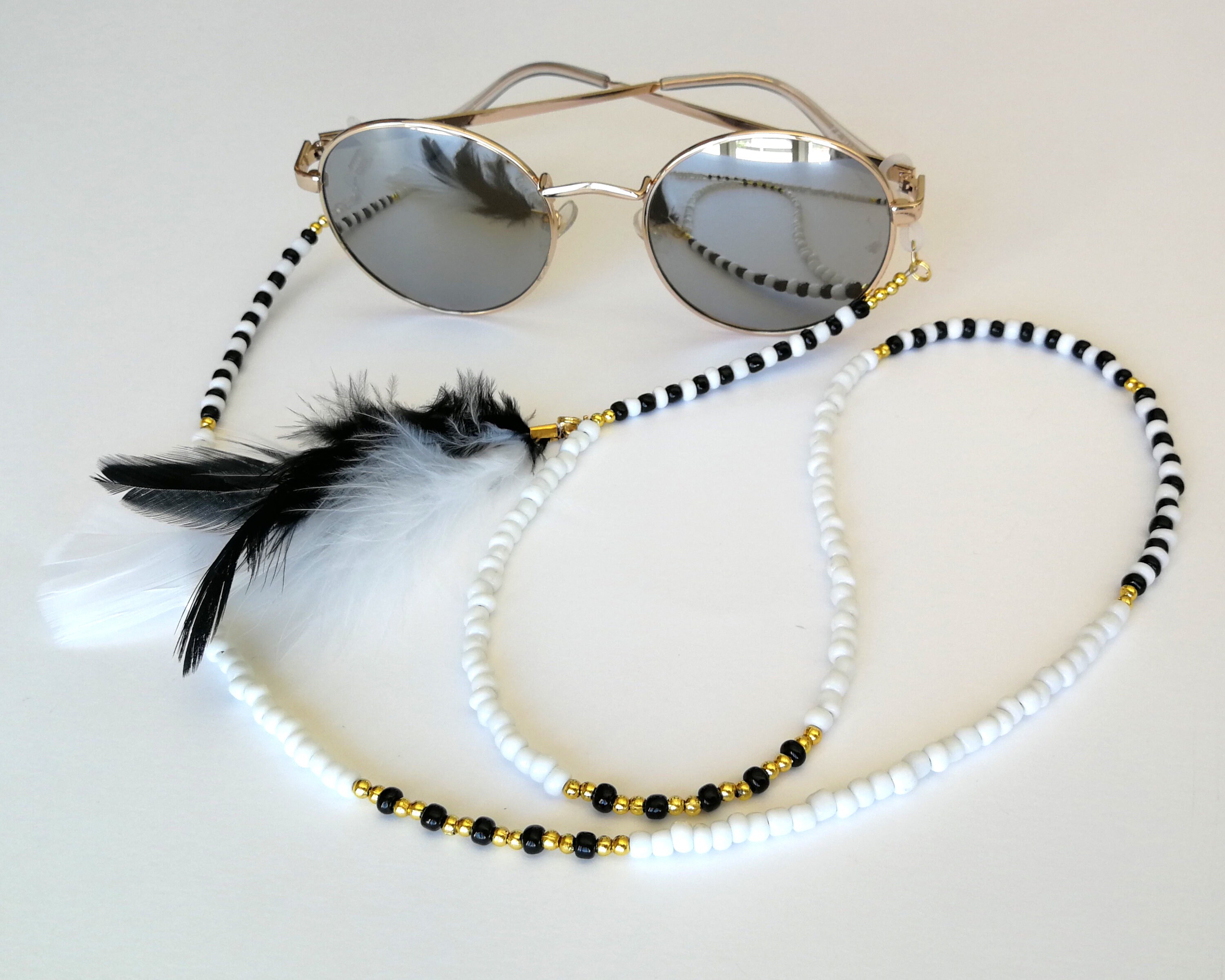 Bead Eyeglass Holders Beaded Glasses Chain Beaded Eyeglass Holder Chain  Boho Sunglass Chains Sunglass Necklace Sunglass Accessory 