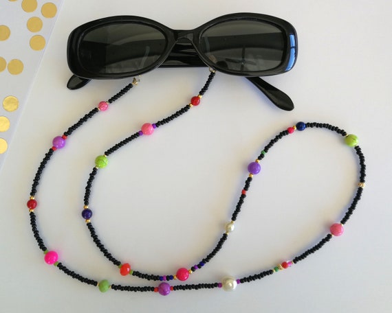 Bead Eyeglass Holders Beaded Glasses Chain Beaded Eyeglass Holder Chain  Sunglasses Necklace Sunglass Accessories Eyeglass Lanyard 