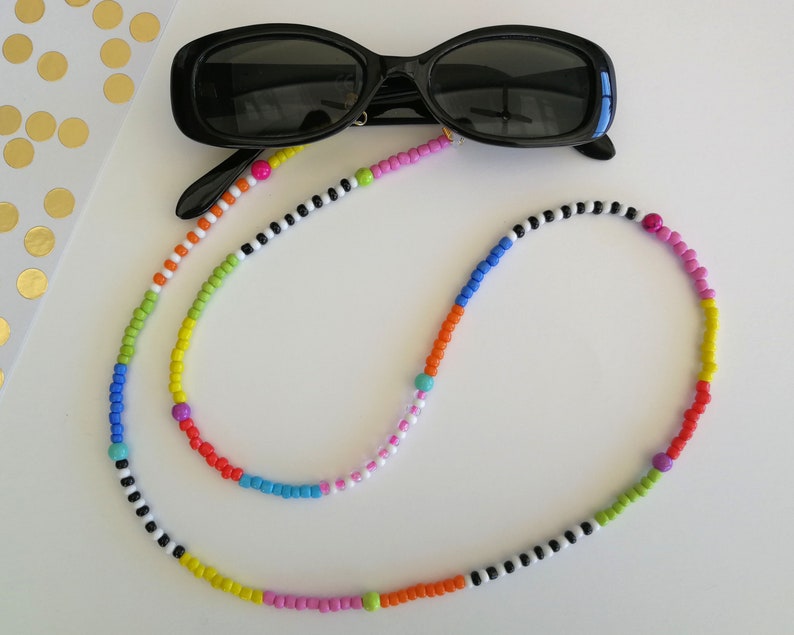 Beaded Sunglass Chain Bead Eyeglass Holders Beaded Glasses Chain Beaded