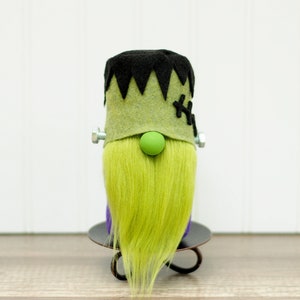 Halloween Gnome, Frankenstein Gnome, Fall Gnome, Black and Green Gnome, Spooky Gnome