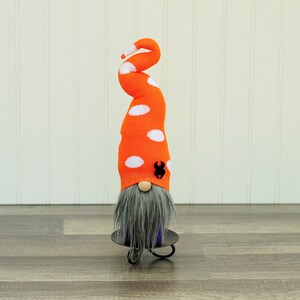 Halloween Gnome, Fall Gnome, Black and Orange Gnome, Spider Gnome