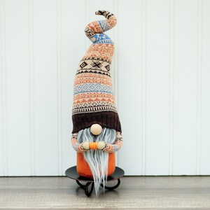 Cozy Fall Gnome, Winter Gnome, Christmas Gift, Winter Gnome Decor, Pumpkin Gnome