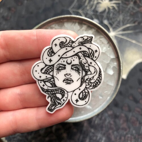 Medusa Vinyl Sticker Decal Etsy