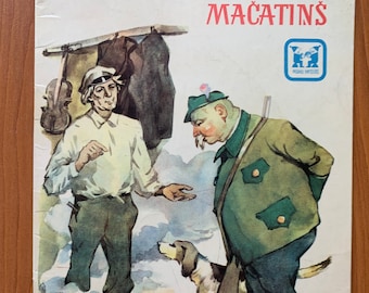 Latvian Fairy Tales Mačatiņš Children Book Vintage Indriķis Zēberiņš Latvia Riga 1975